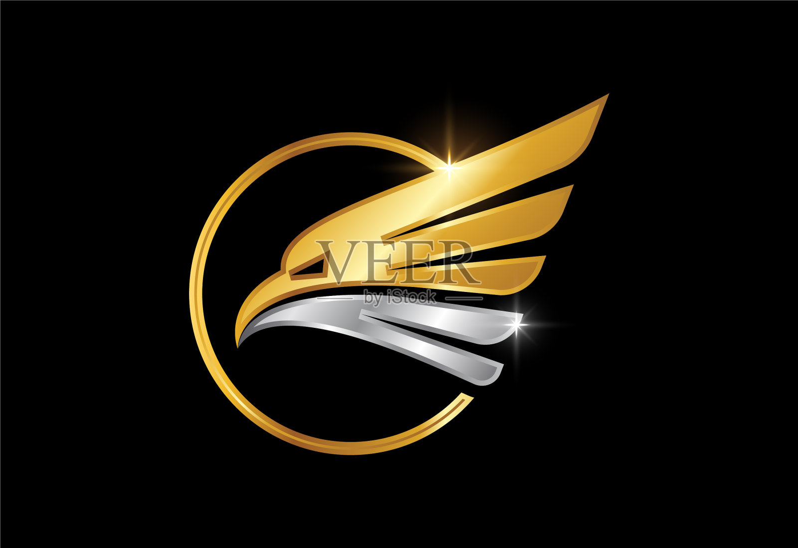 鹰头标志设计模板插画图片素材