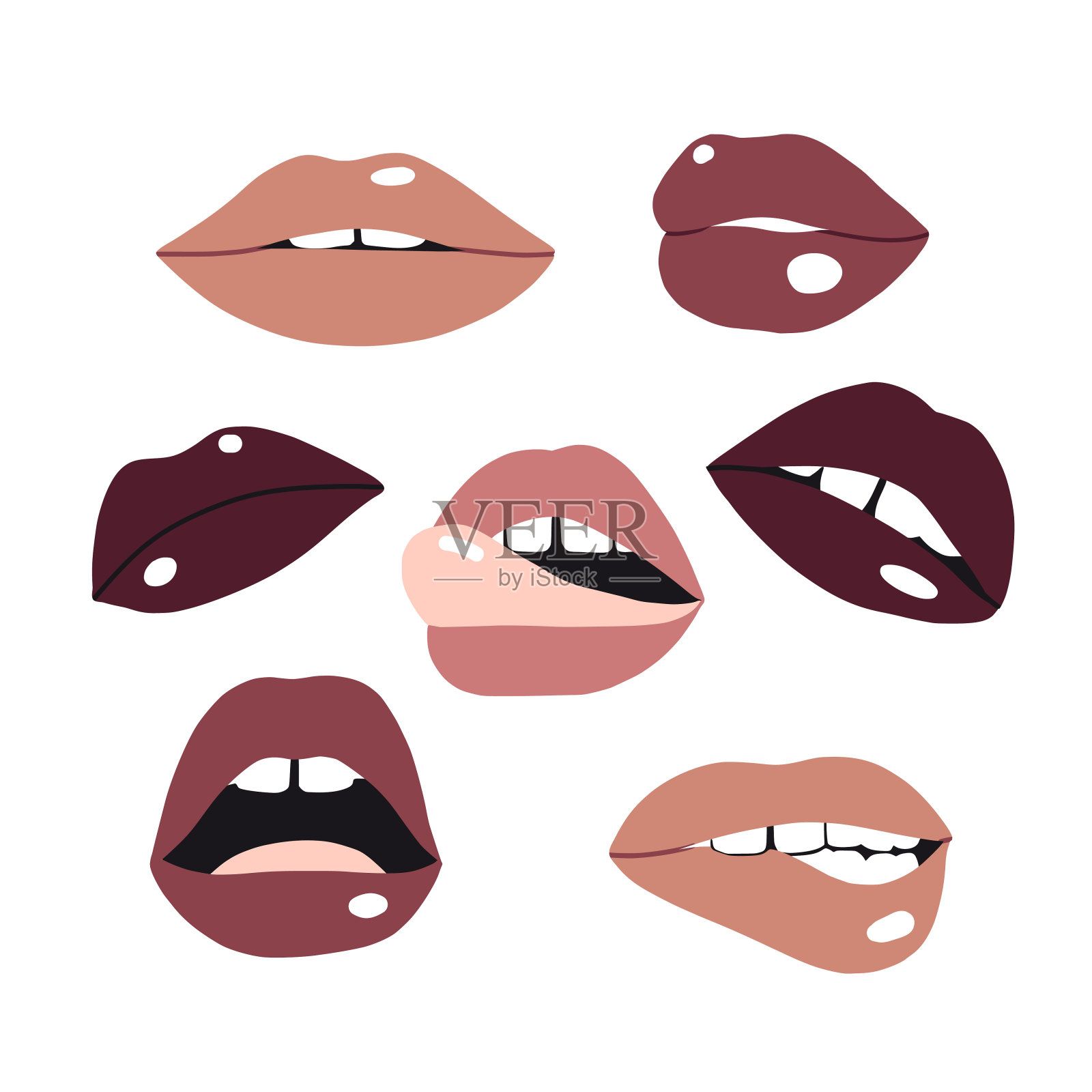 女人的唇设计元素图片