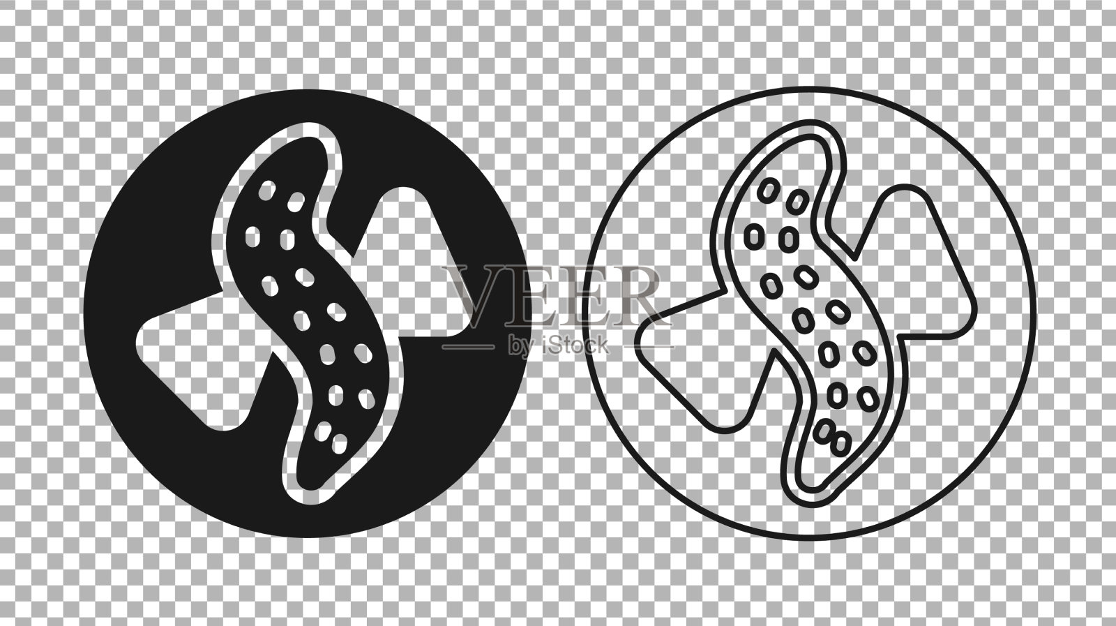 黑菜上的黄瓜图标孤立在盘子上插画图片素材