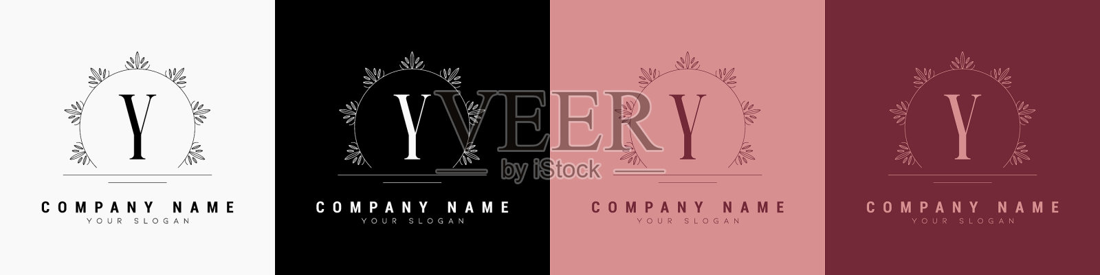 最小花字母字母logo模板形状插画图片素材