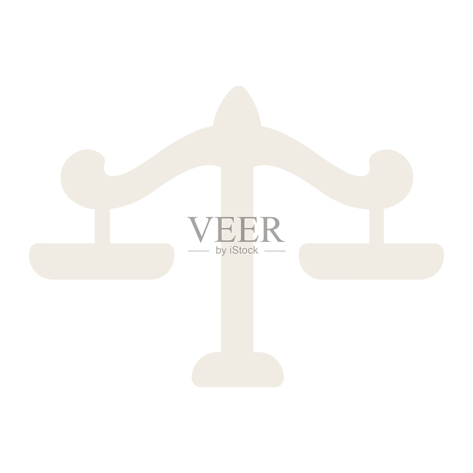 公正半平色矢量对象的尺度插画图片素材