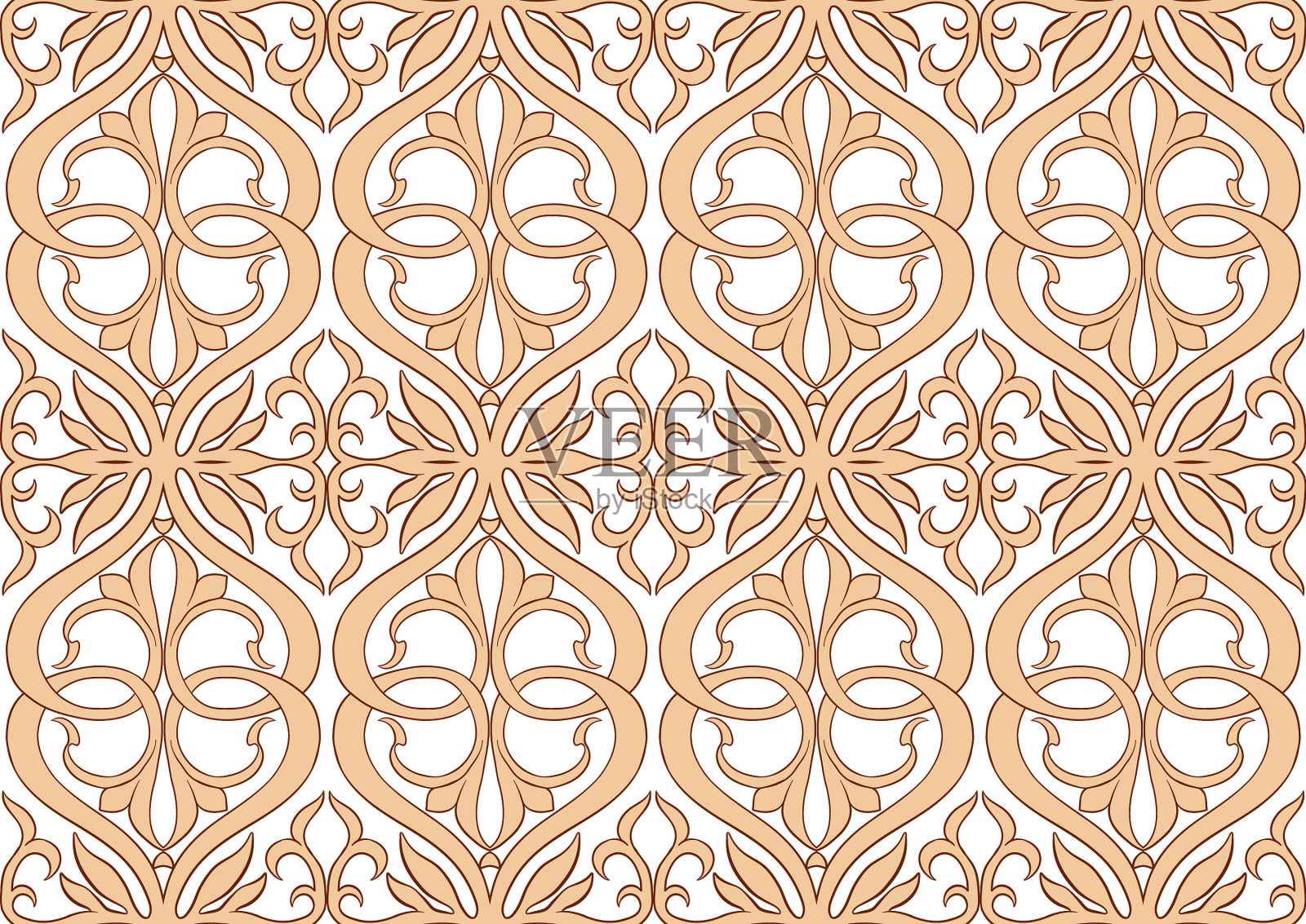 中世纪交错的抽象装饰插画图片素材