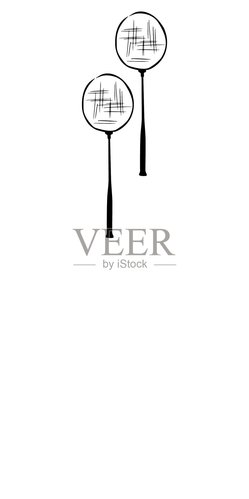 球拍运动图标设计手符号设计元素图片