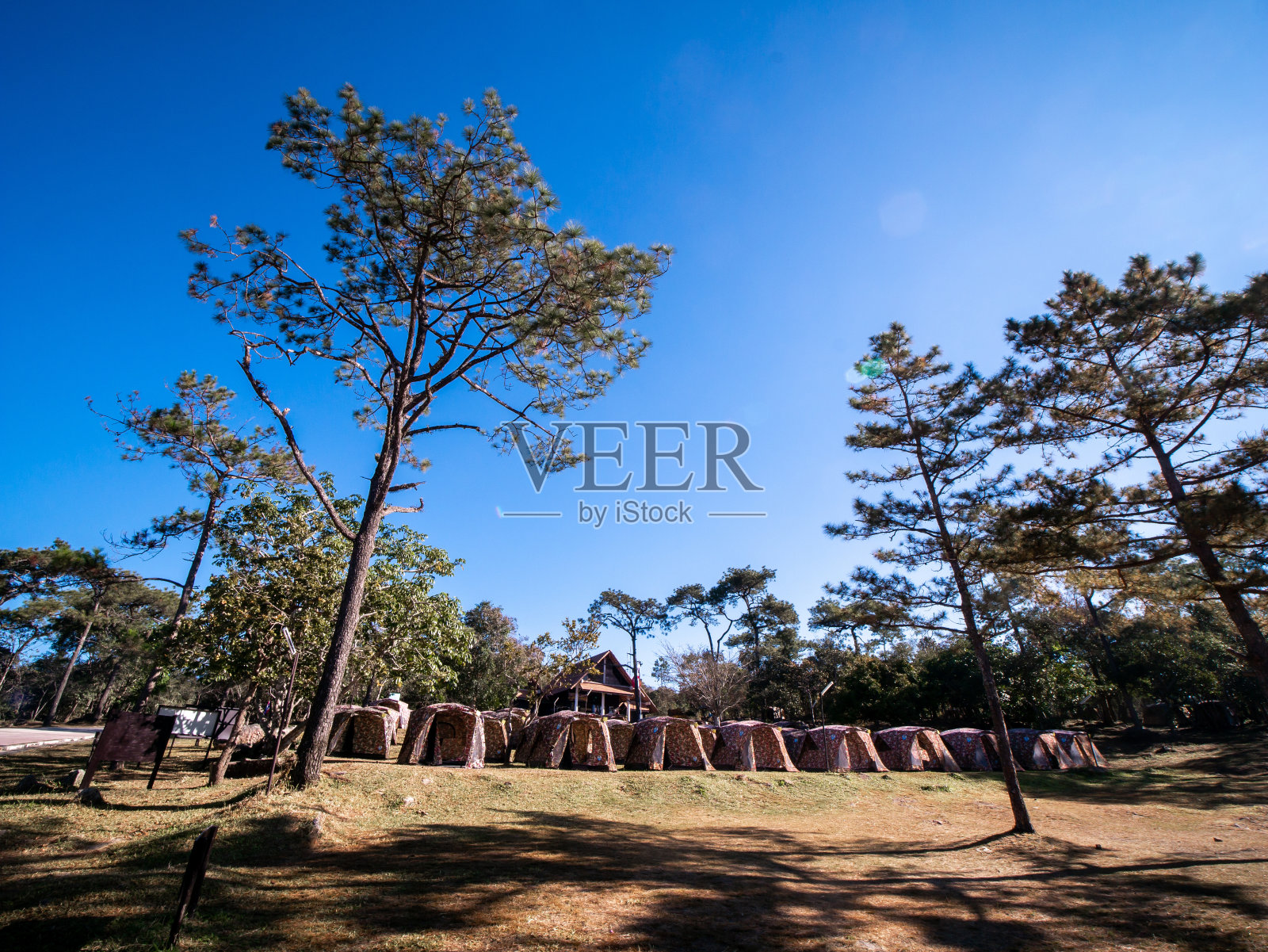 帐篷摊开成一排照片摄影图片