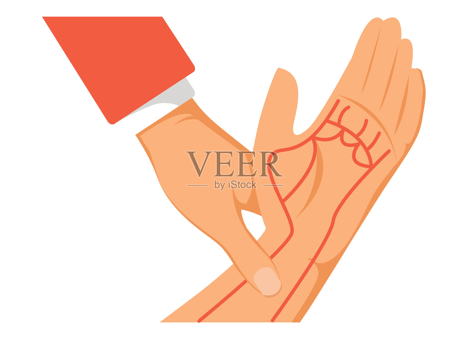 指脉在手脉测量设计元素图片