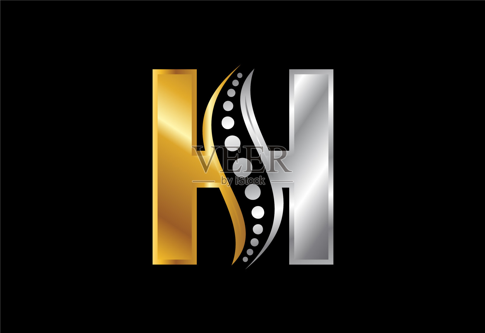 字母首字母字母与插画图片素材