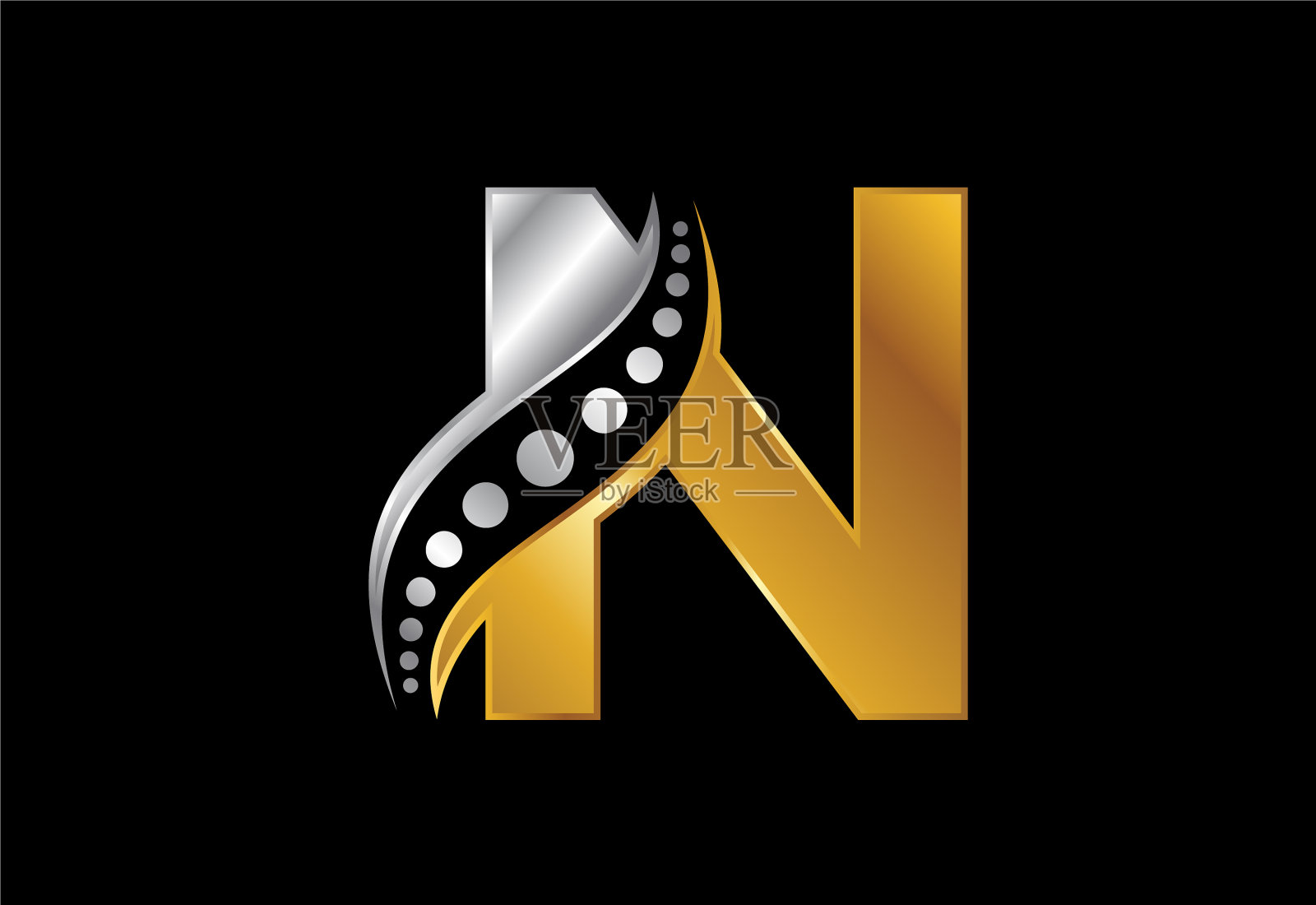 字母首字母字母与插画图片素材