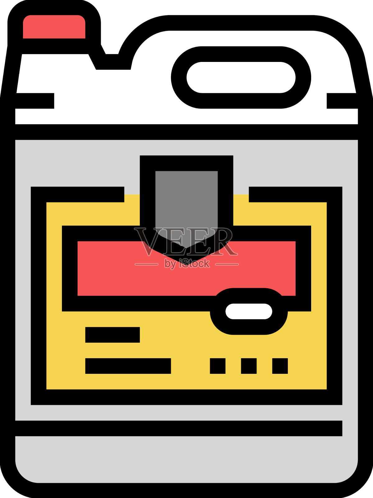 农药液罐彩色图标设计元素图片