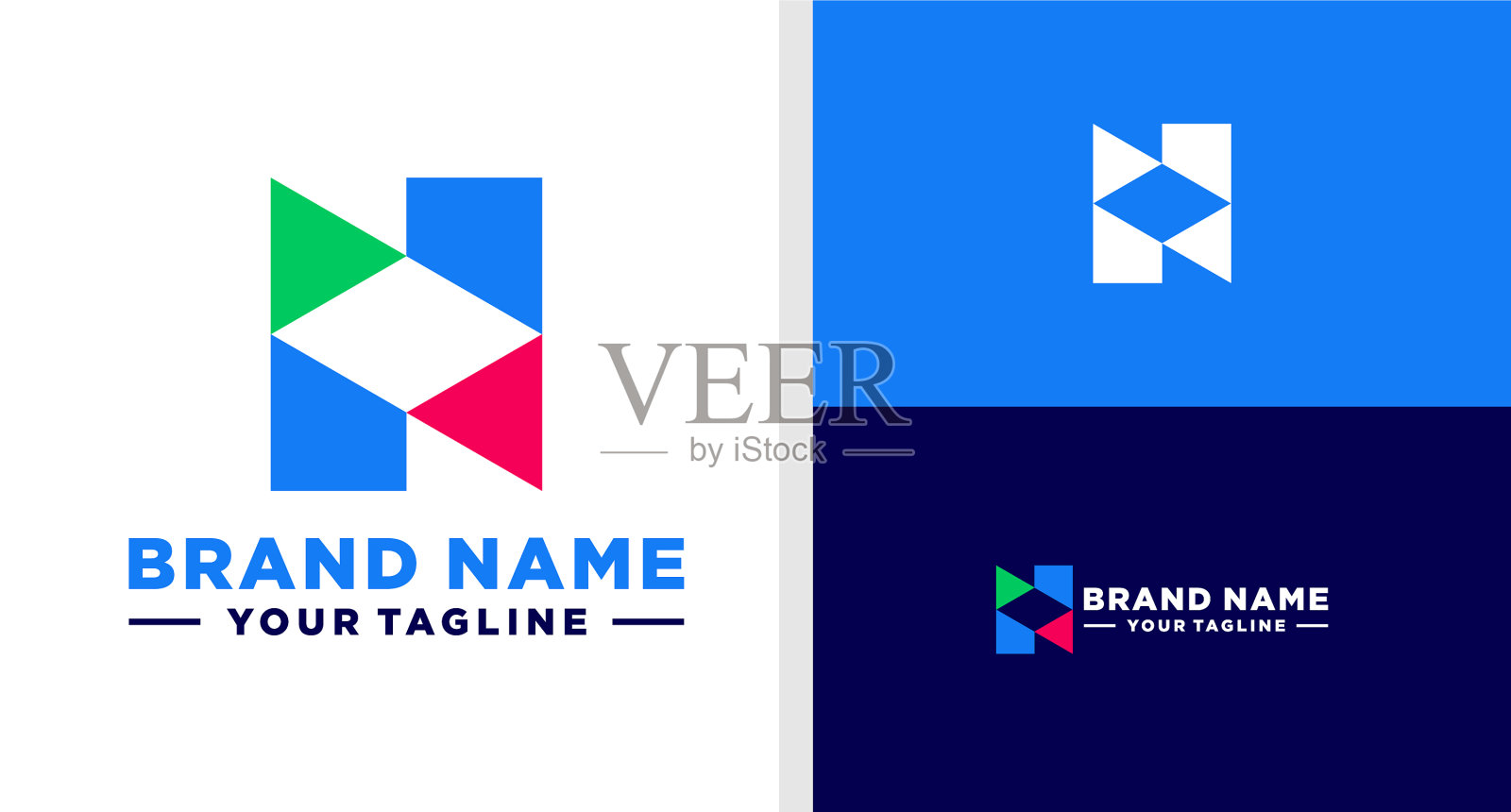 字母n标志投资箭头简单可编辑插画图片素材