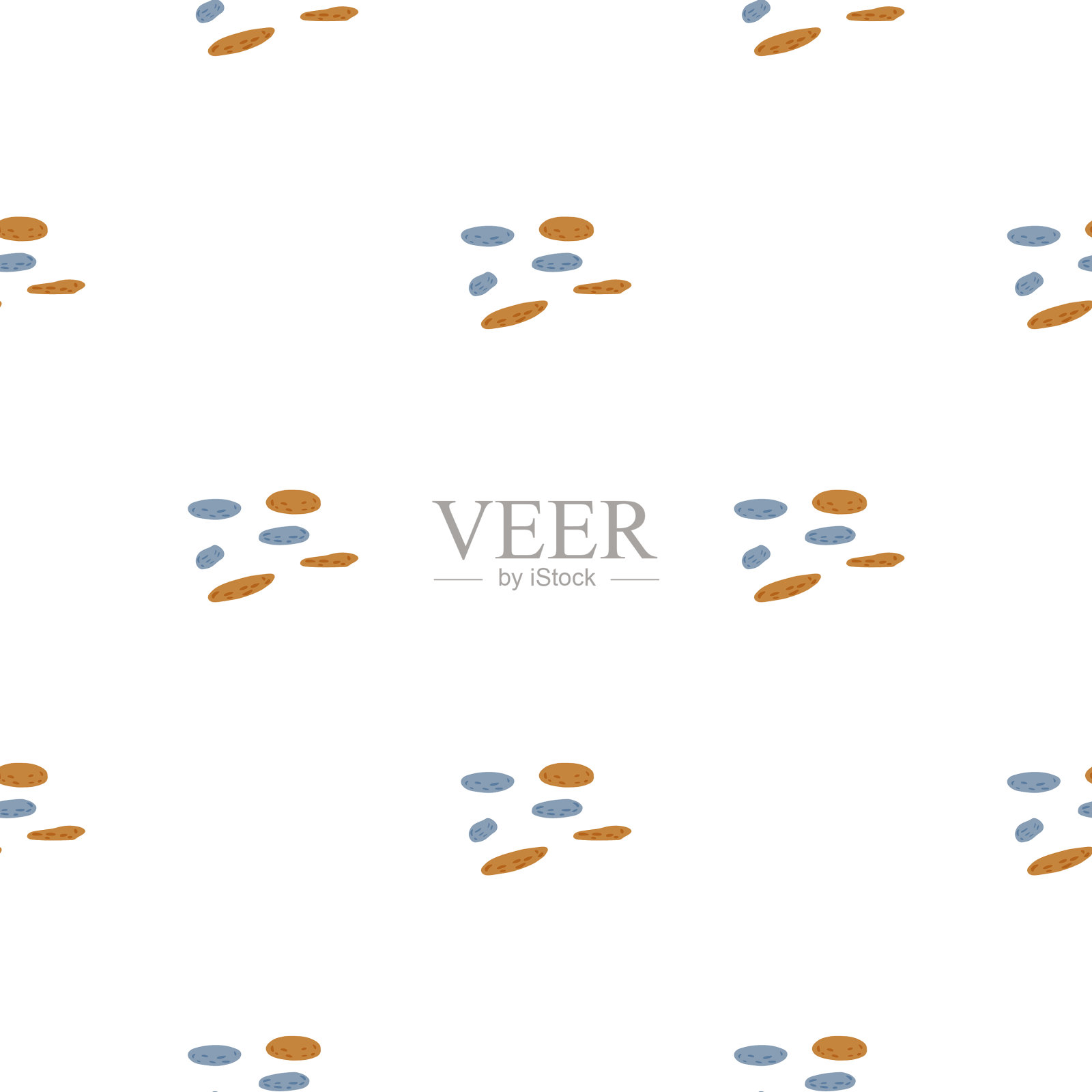 无缝花纹卵石质地细腻插画图片素材