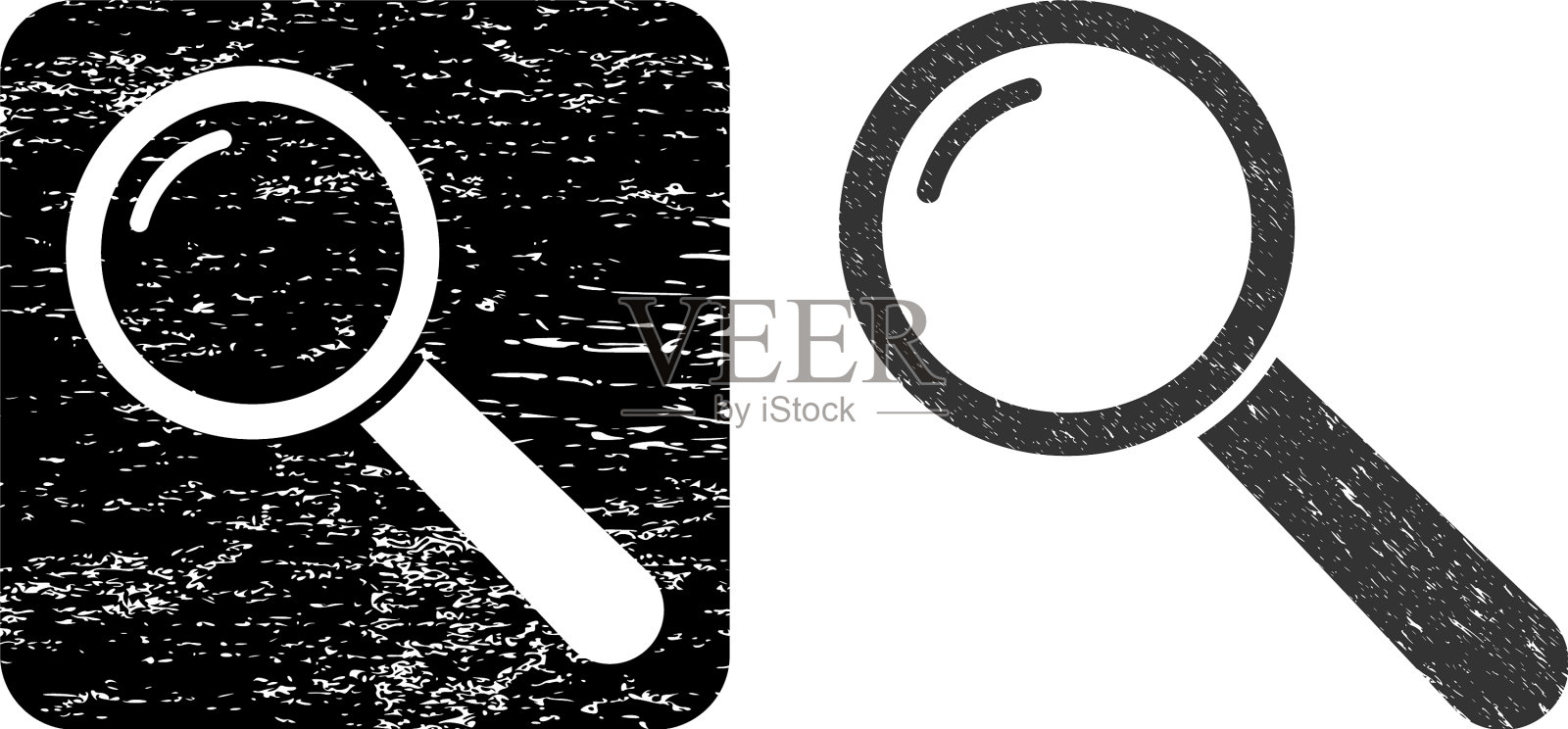 橡胶放大镜减去密封插画图片素材