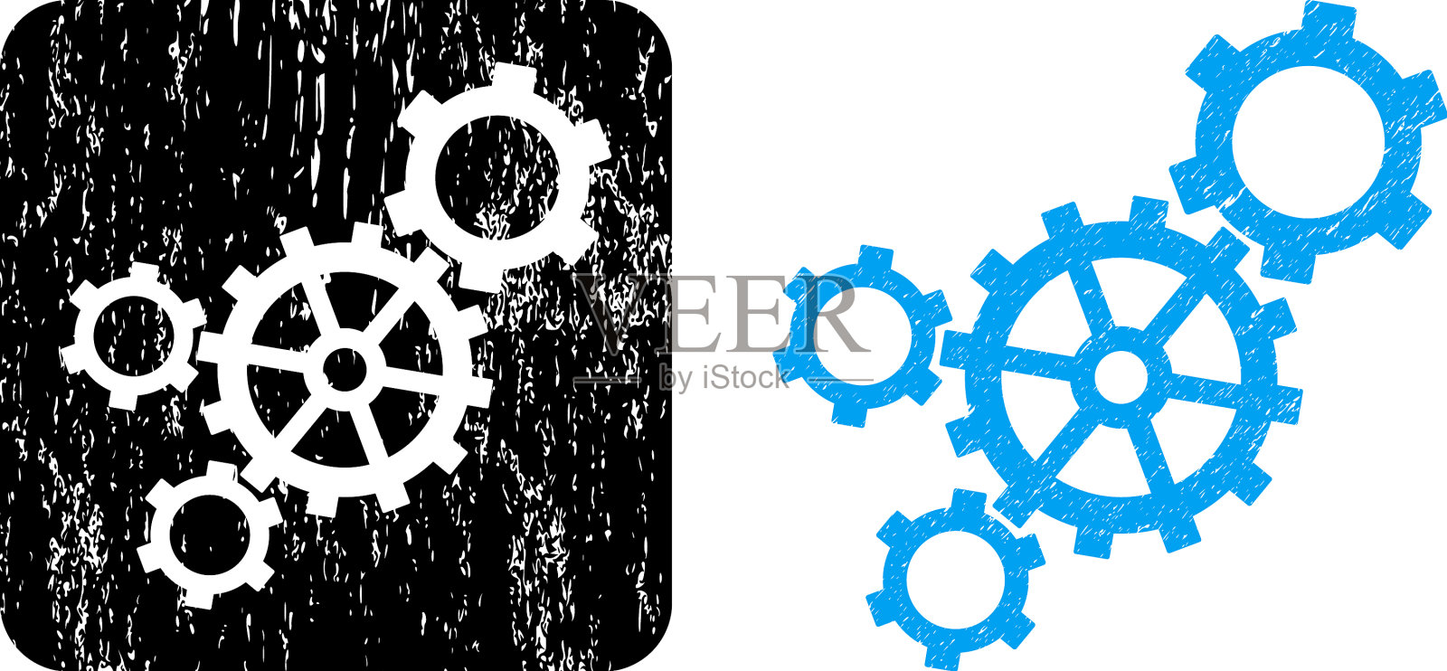 遇险机制孔洞水印插画图片素材