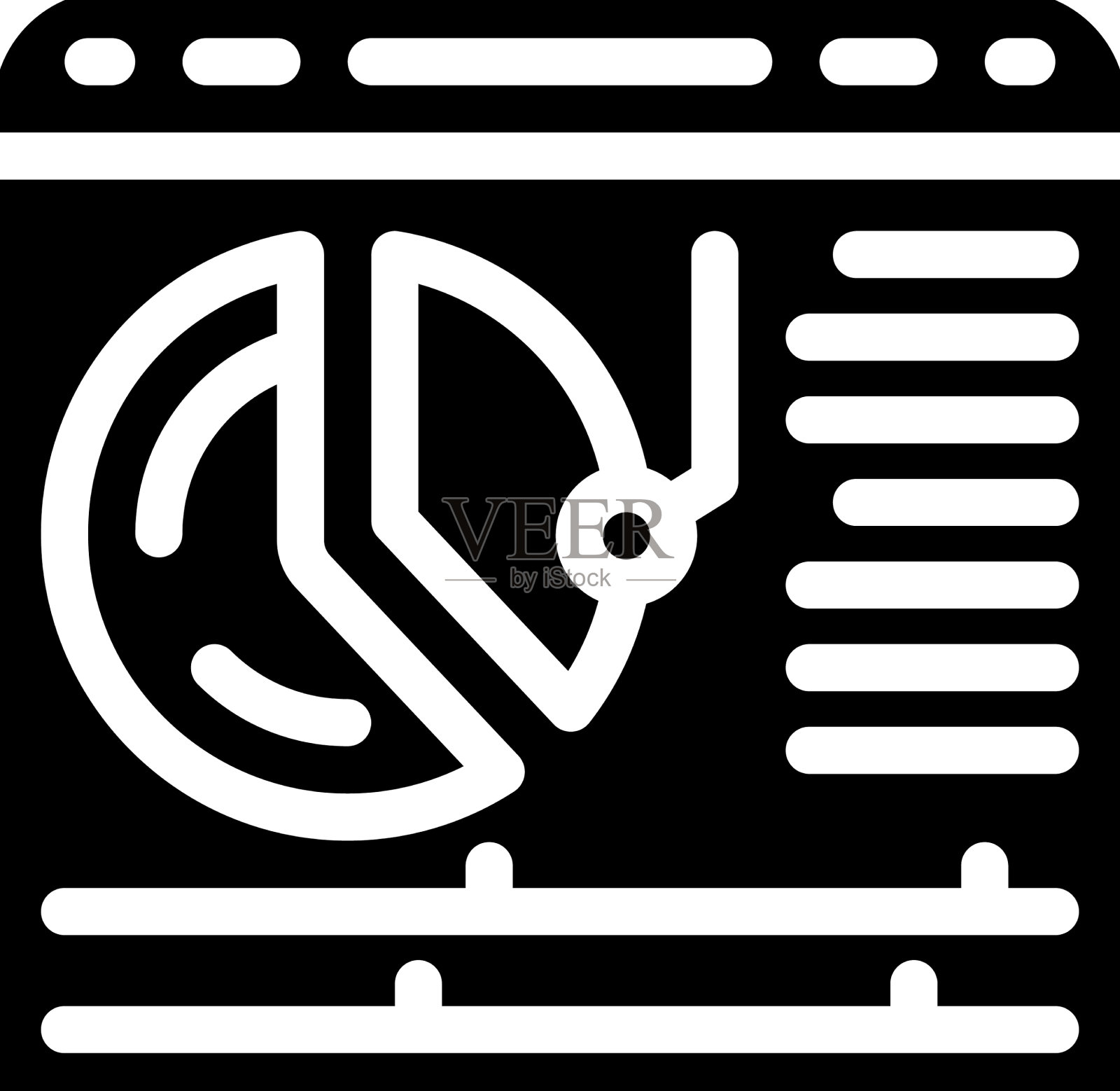 日历上已完成工作报告字形图标设计元素图片