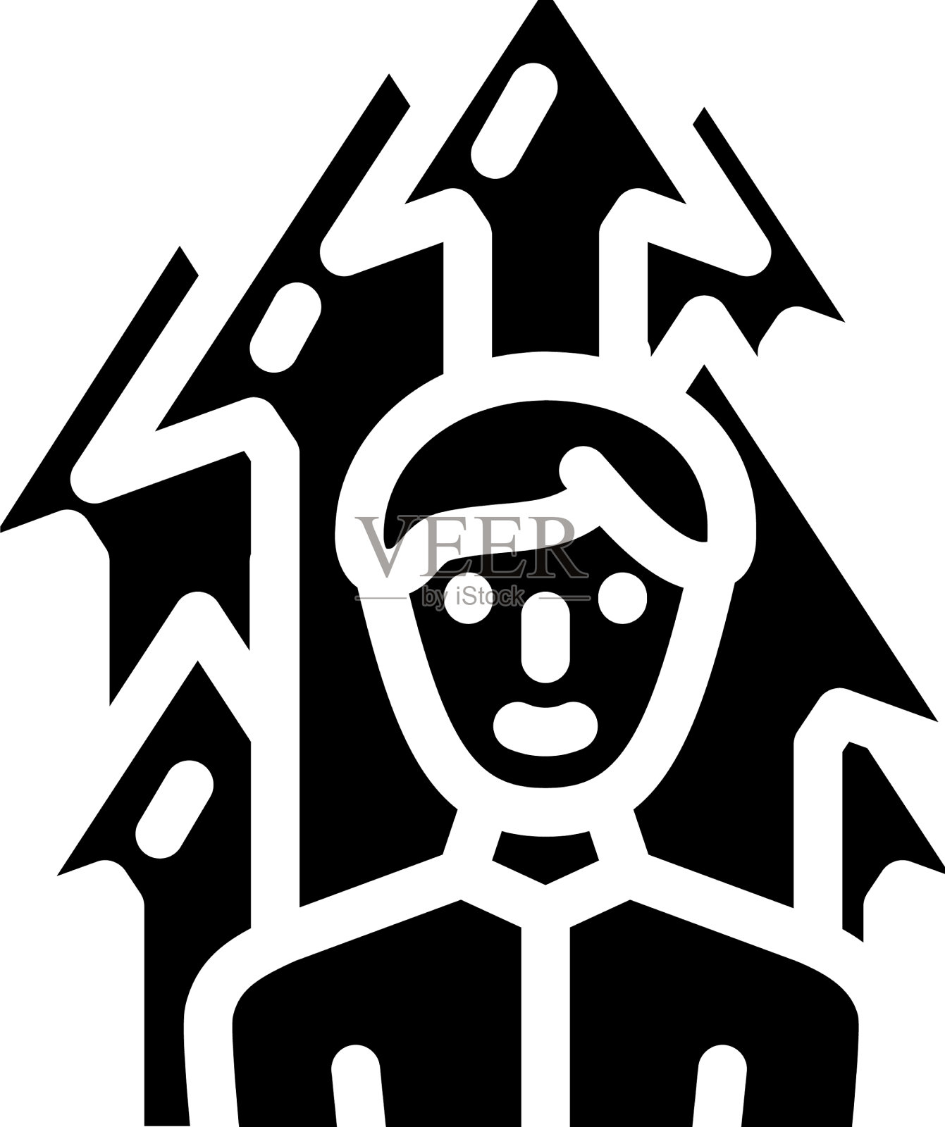 职业员工字形图标设计元素图片