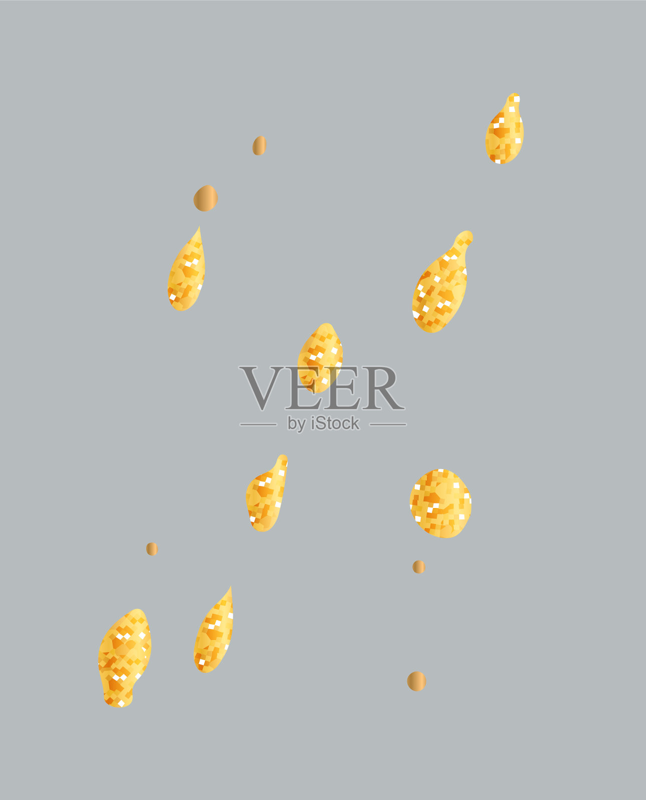 金色丙烯酸漆金色闪光质感设计插画图片素材