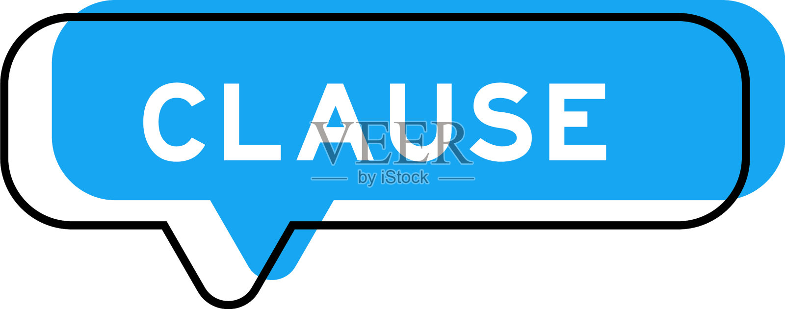 演讲横幅和蓝色遮光带词从句上设计元素图片