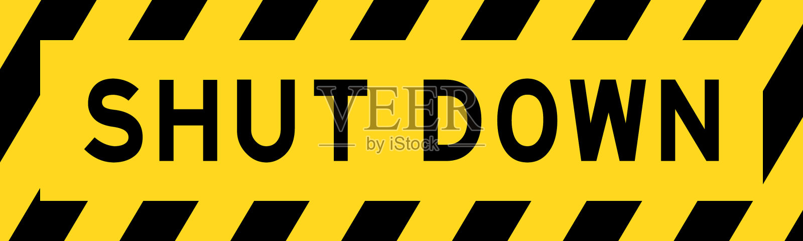 黄色和黑色线条条纹标签插画图片素材