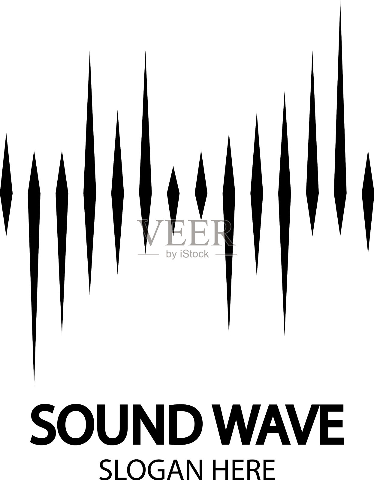 声波插画图片素材