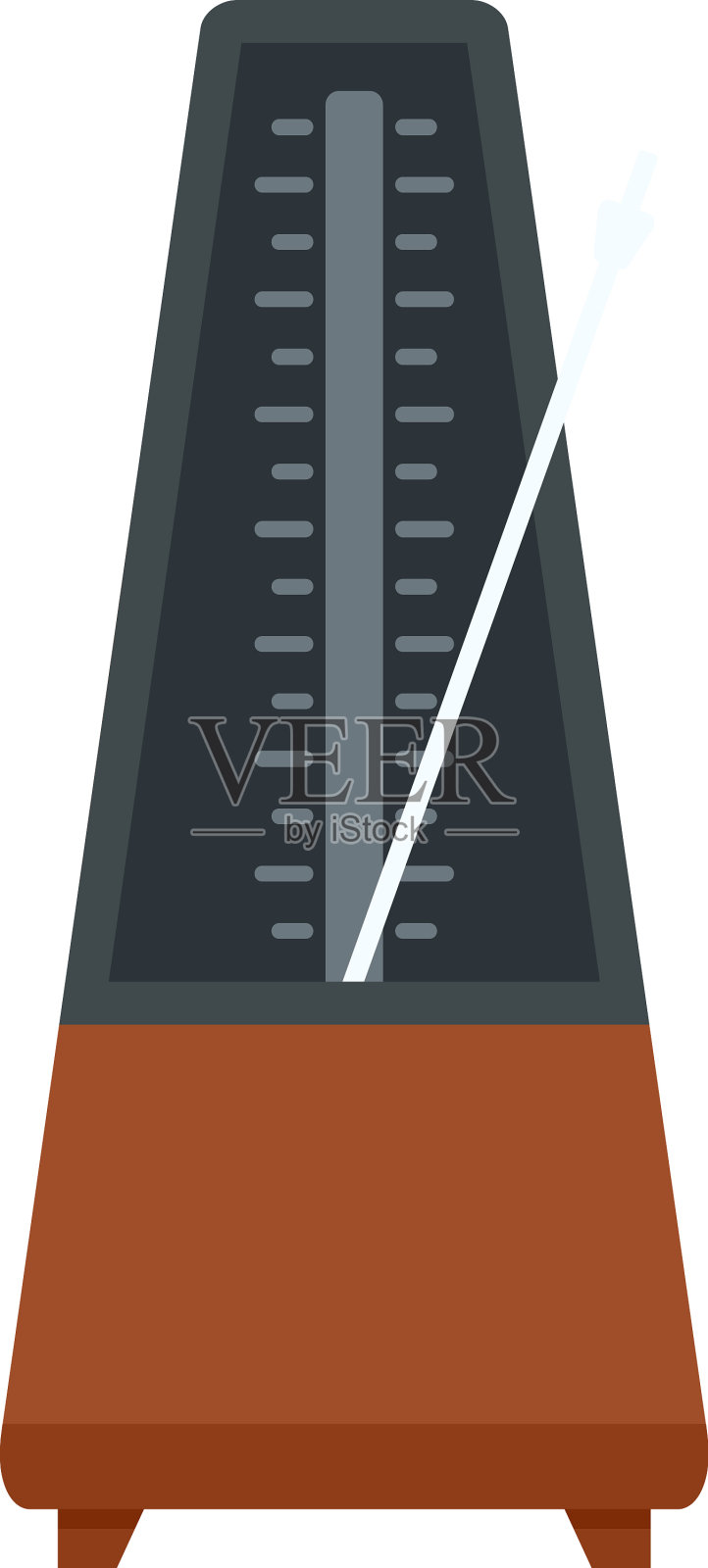 设备节拍器图标平隔离设计元素图片
