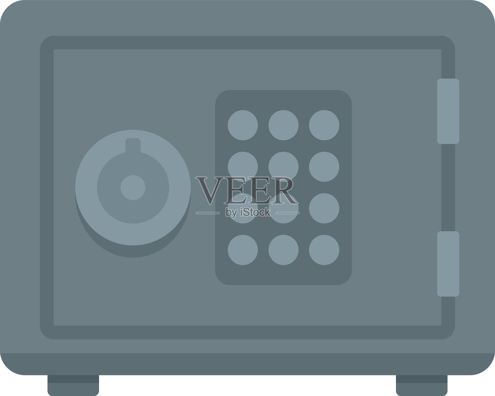 警察安全图标平孤立插画图片素材