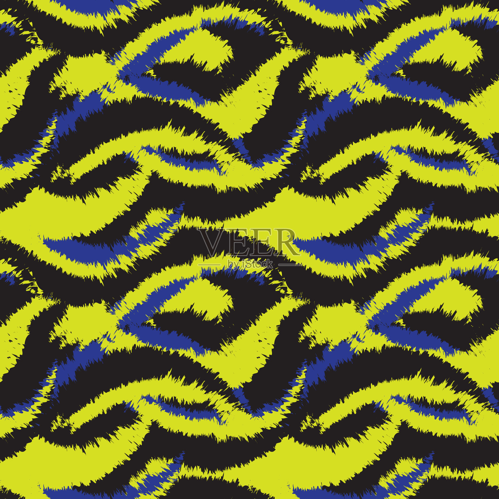 抽象刷毛皮无缝图案插画图片素材