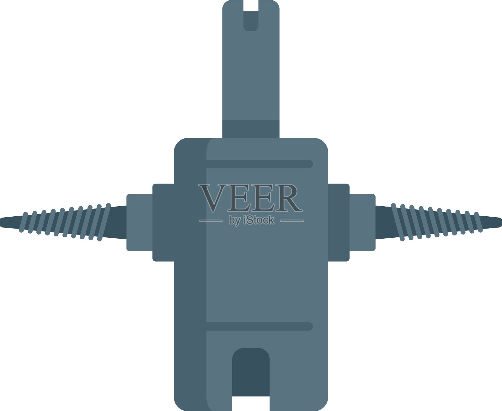 轮胎配件站图标平孤立设计元素图片