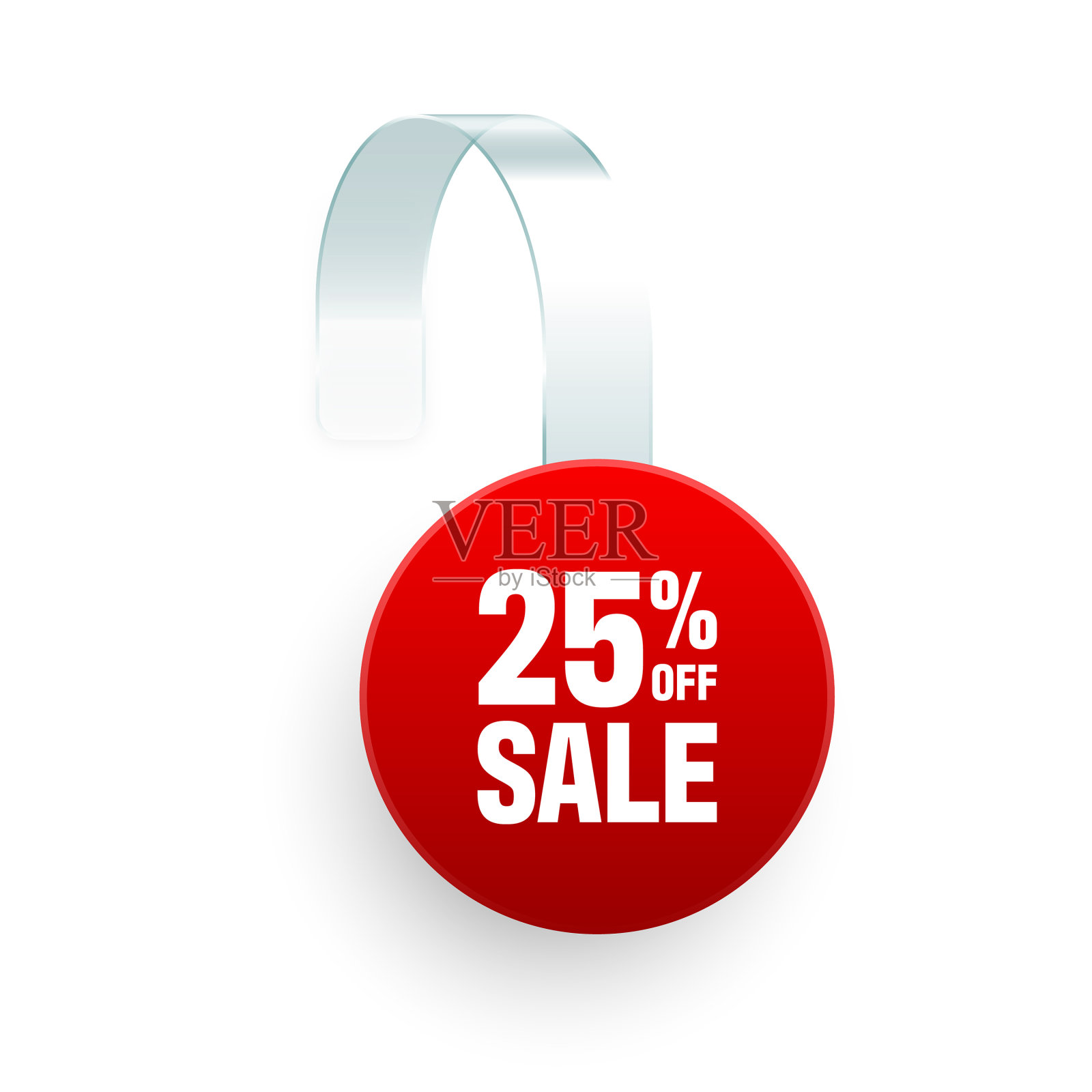 超市促销活动不稳定，孤立在白色设计元素图片