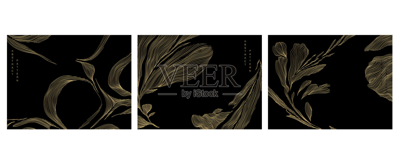 抽象艺术模板与几何图案插画图片素材