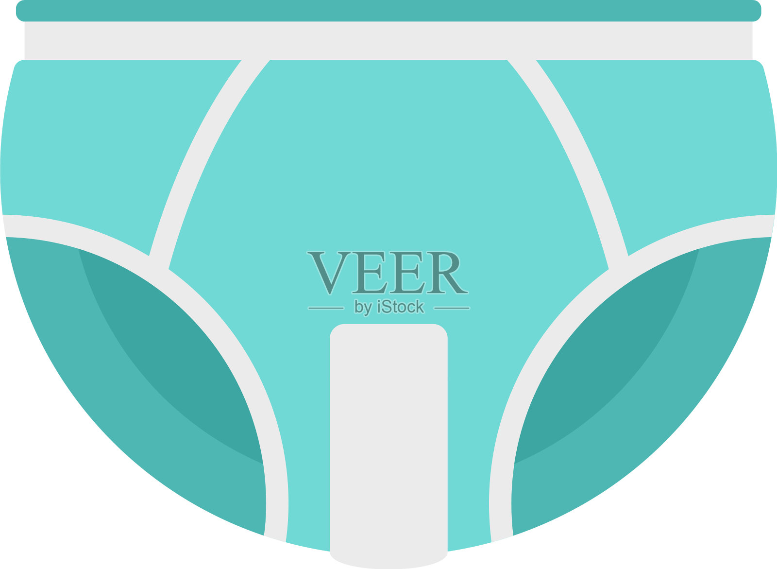 清洁纸尿裤图标平孤立插画图片素材