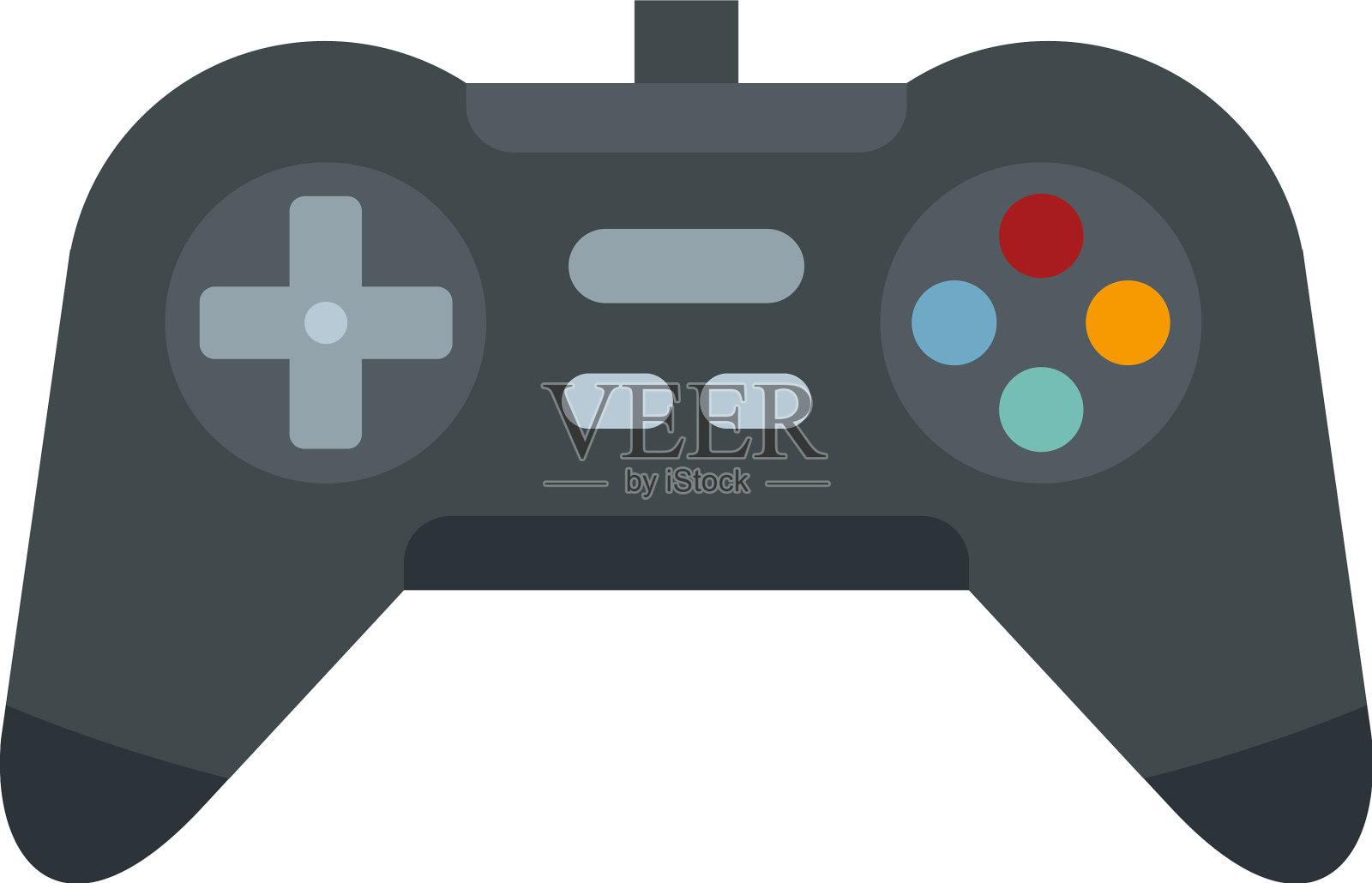 操纵杆图标平隔离设计元素图片