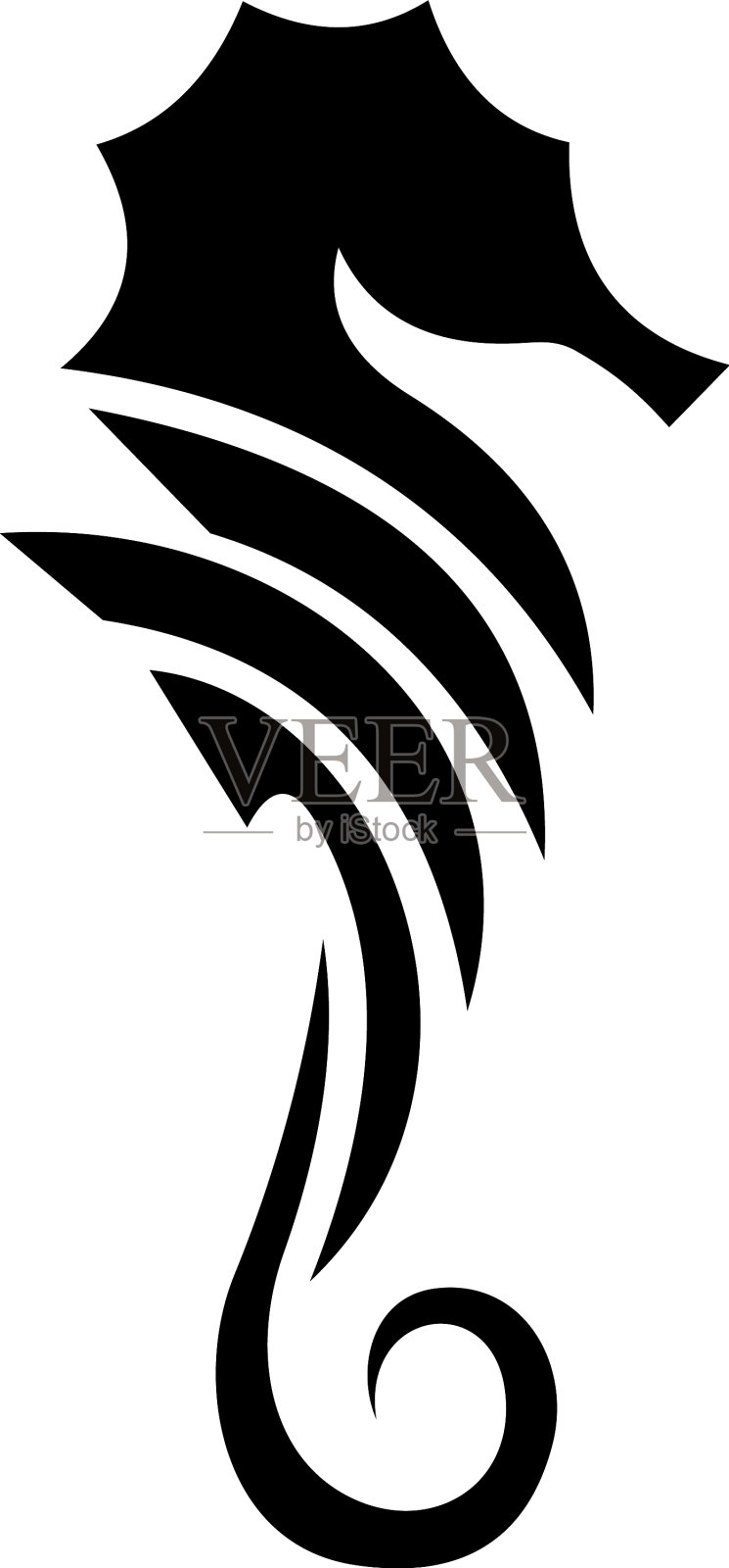 创意海马标志图标海马图标和设计元素图片