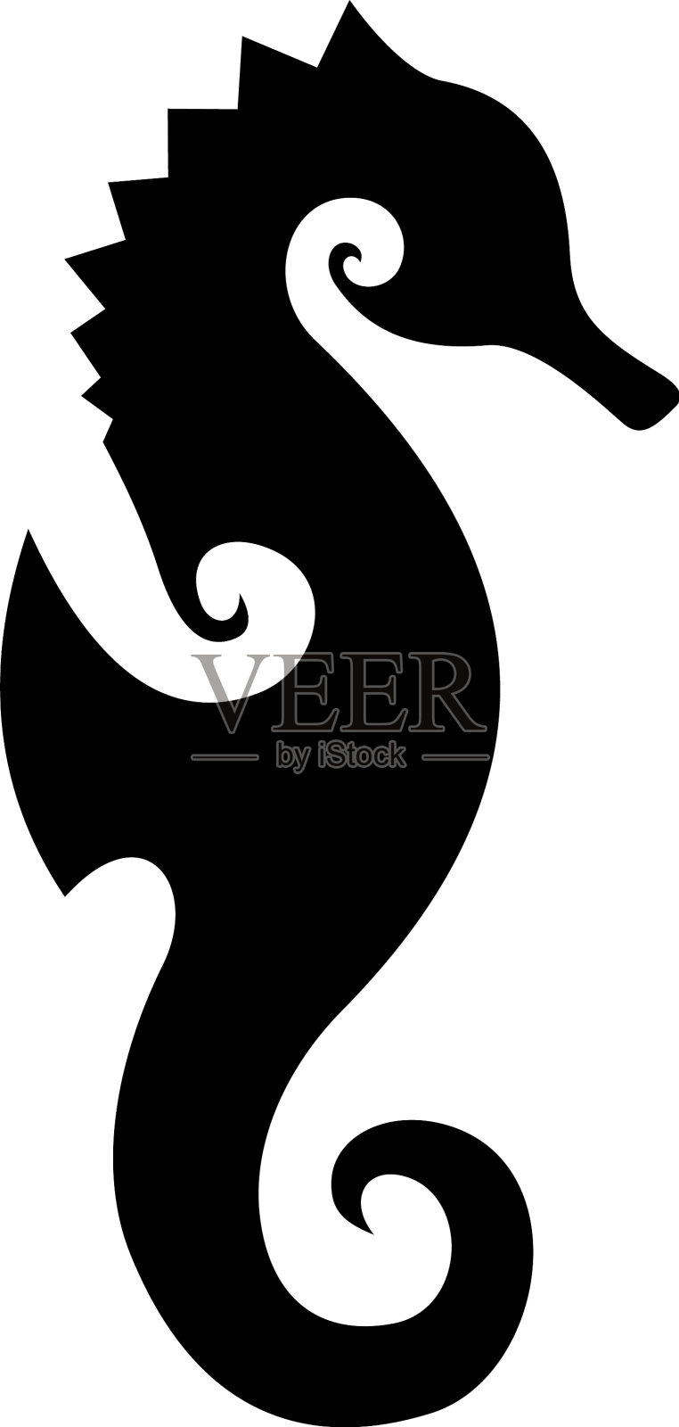 创意海马标志图标海马图标设计元素图片