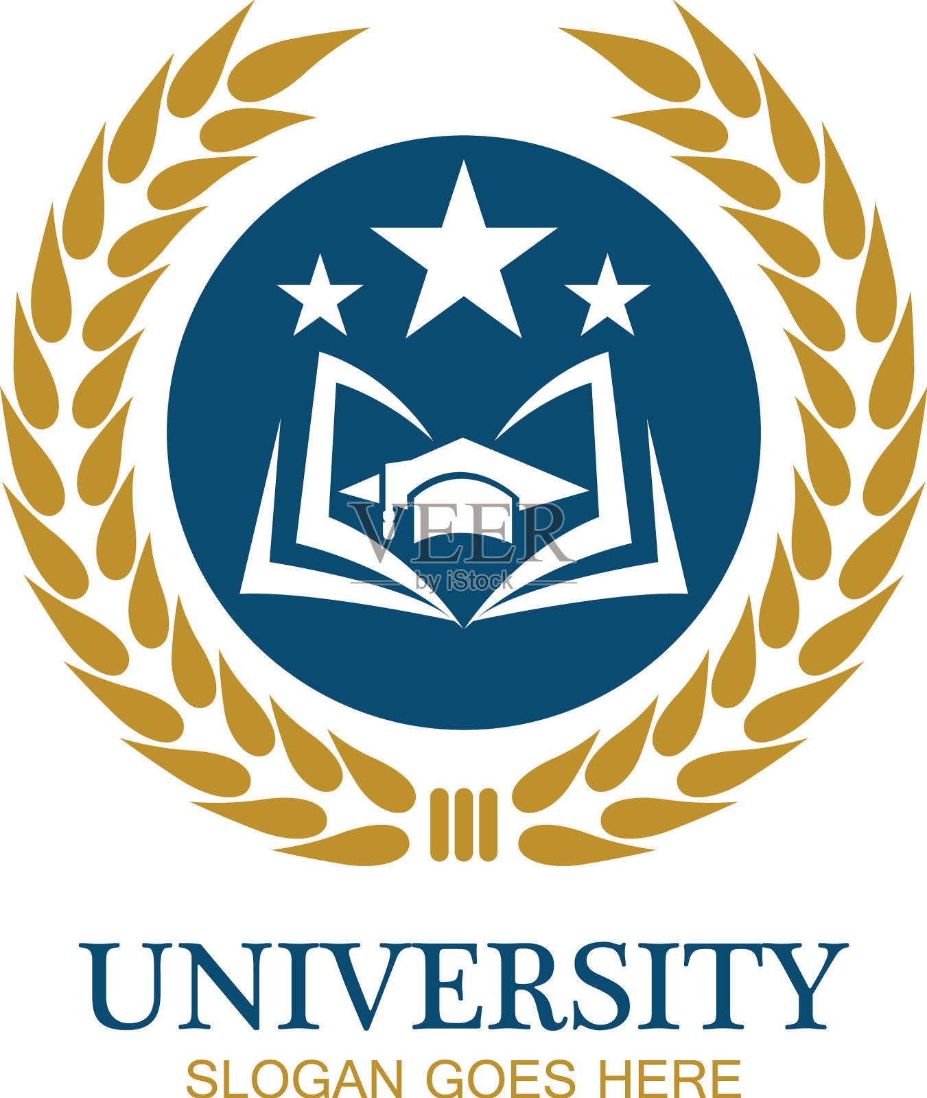 大学学院和课程标志设计插画图片素材