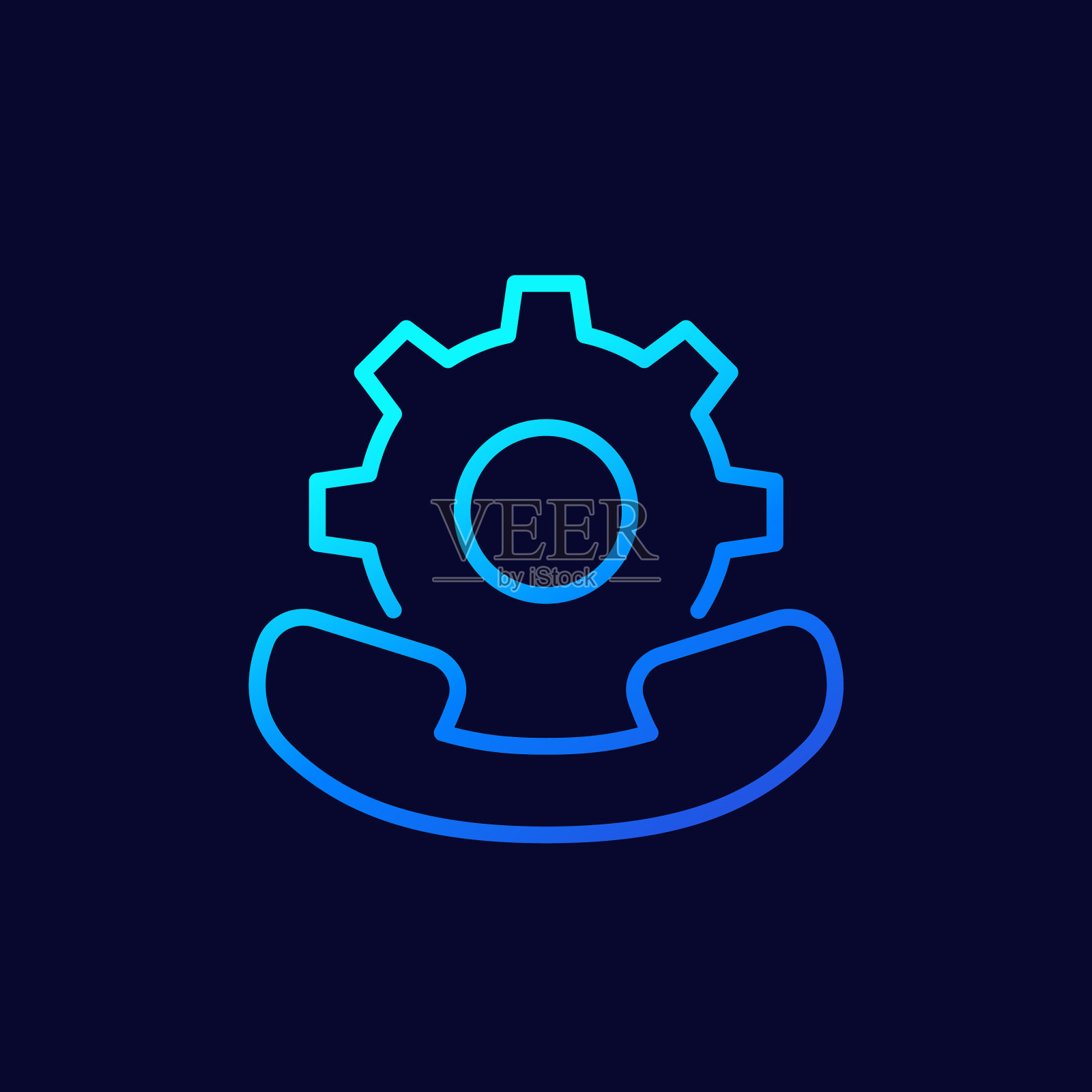 呼叫web设置线性图标图标素材