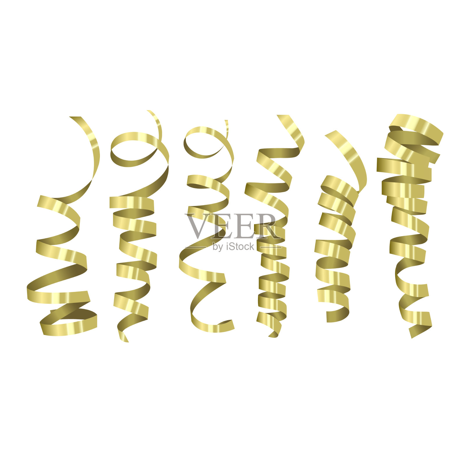 彩色缎面蝴蝶结与水平和垂直插画图片素材