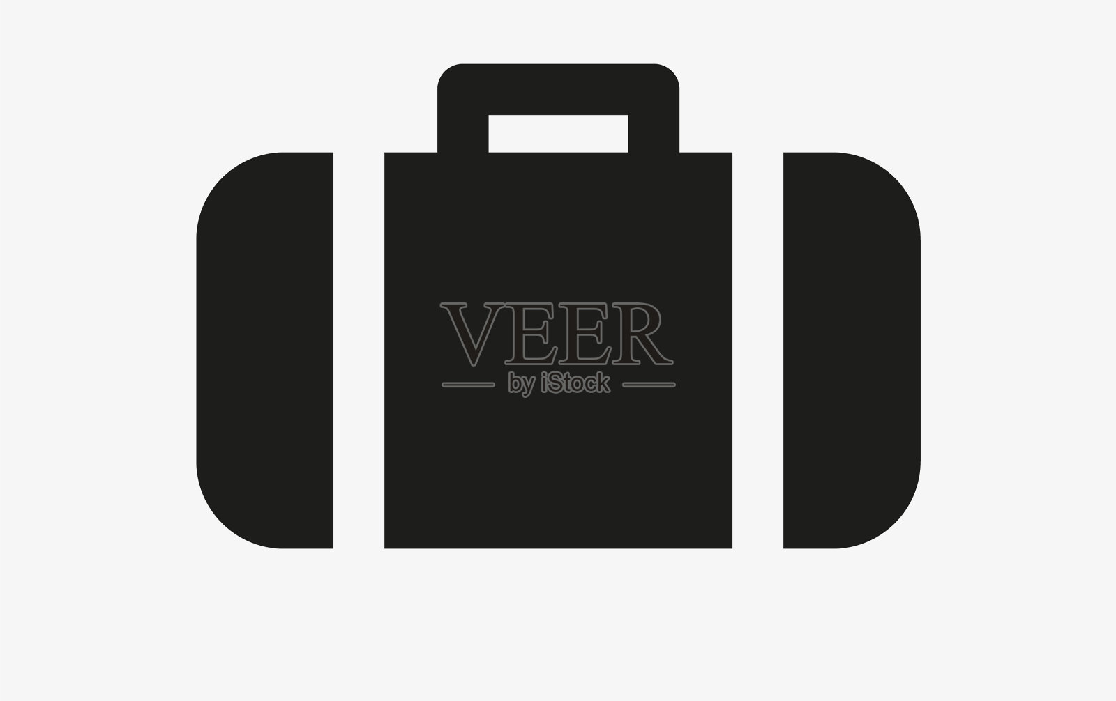 行李图标孤立的白色背景图标素材