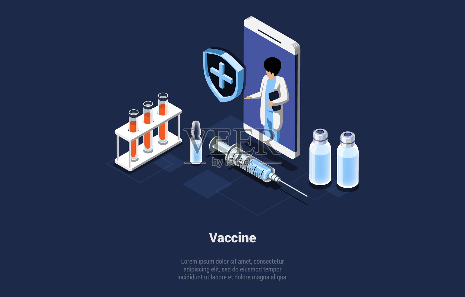 在卡通3d风格等距插画图片素材