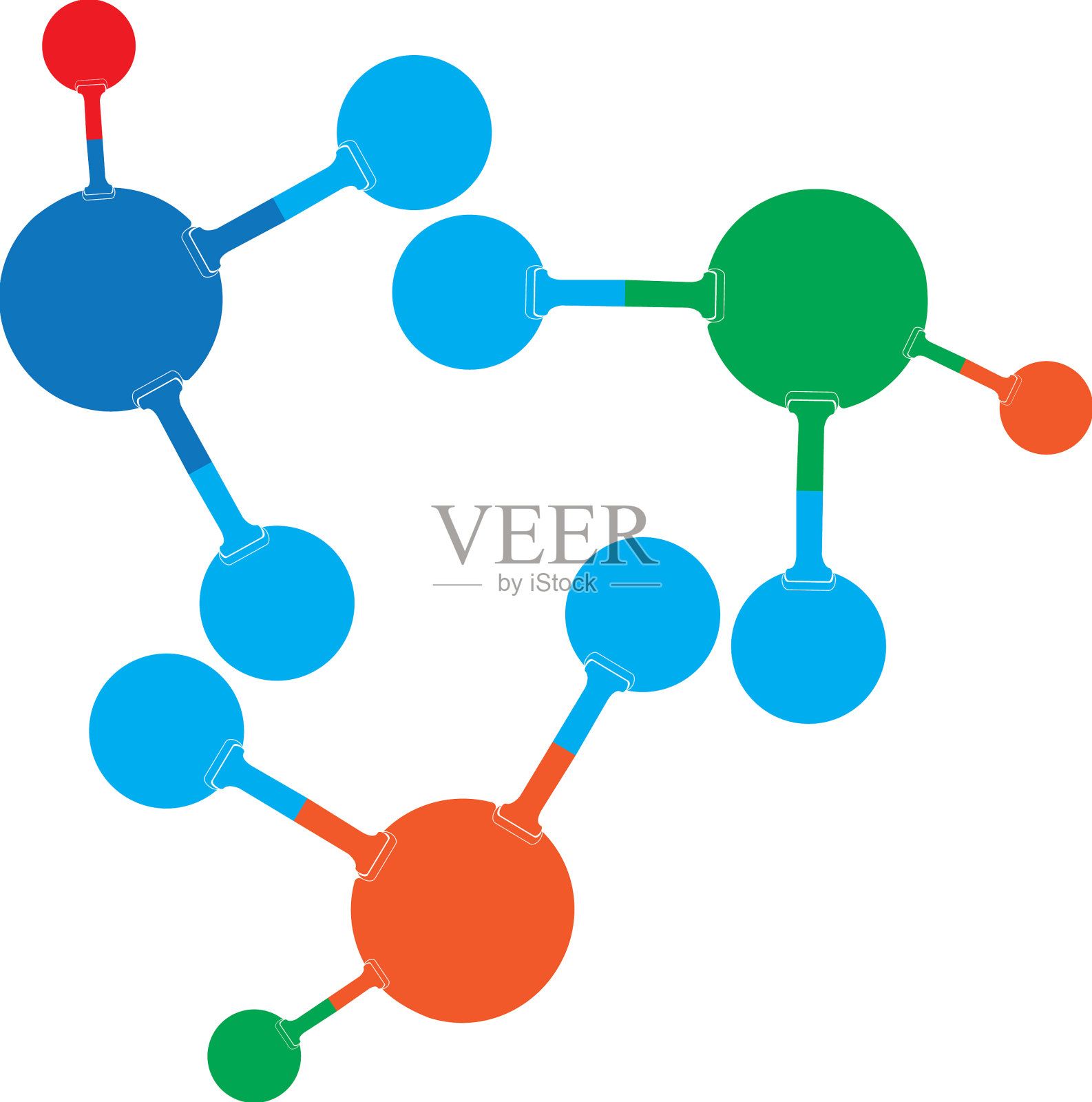 分子设计插画图片素材