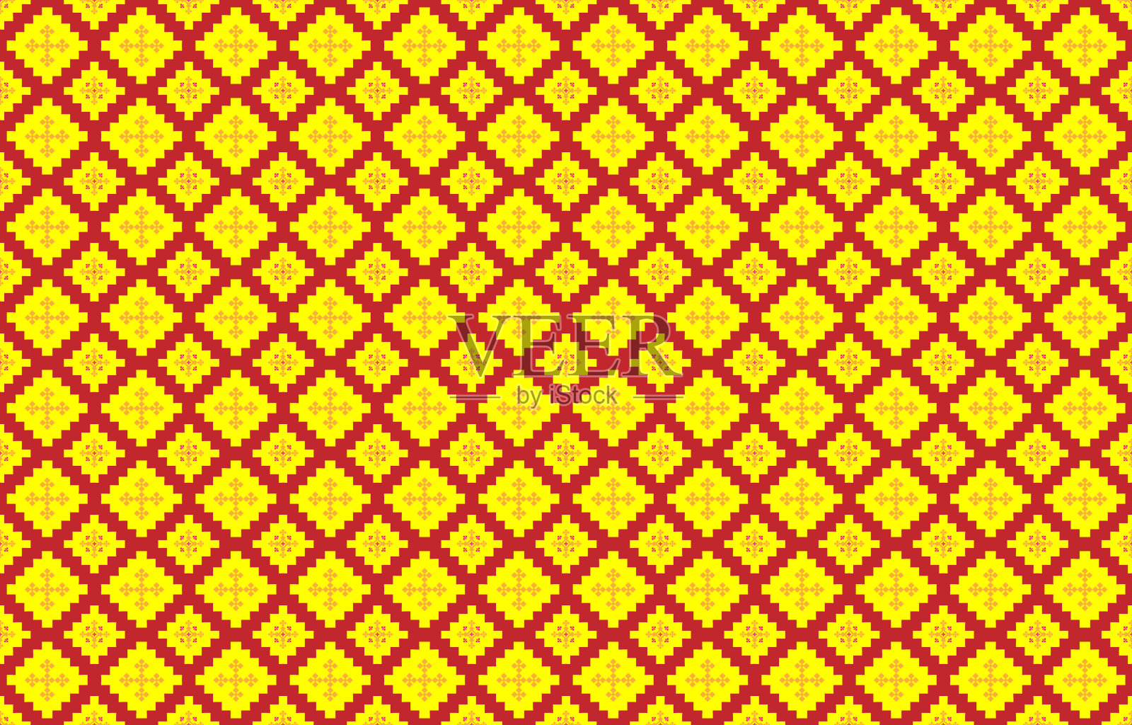 抽象几何图案和部落图案，运用当地的织物图案设计，设计灵感来源于土著部落。无缝几何矢量插图插画图片素材