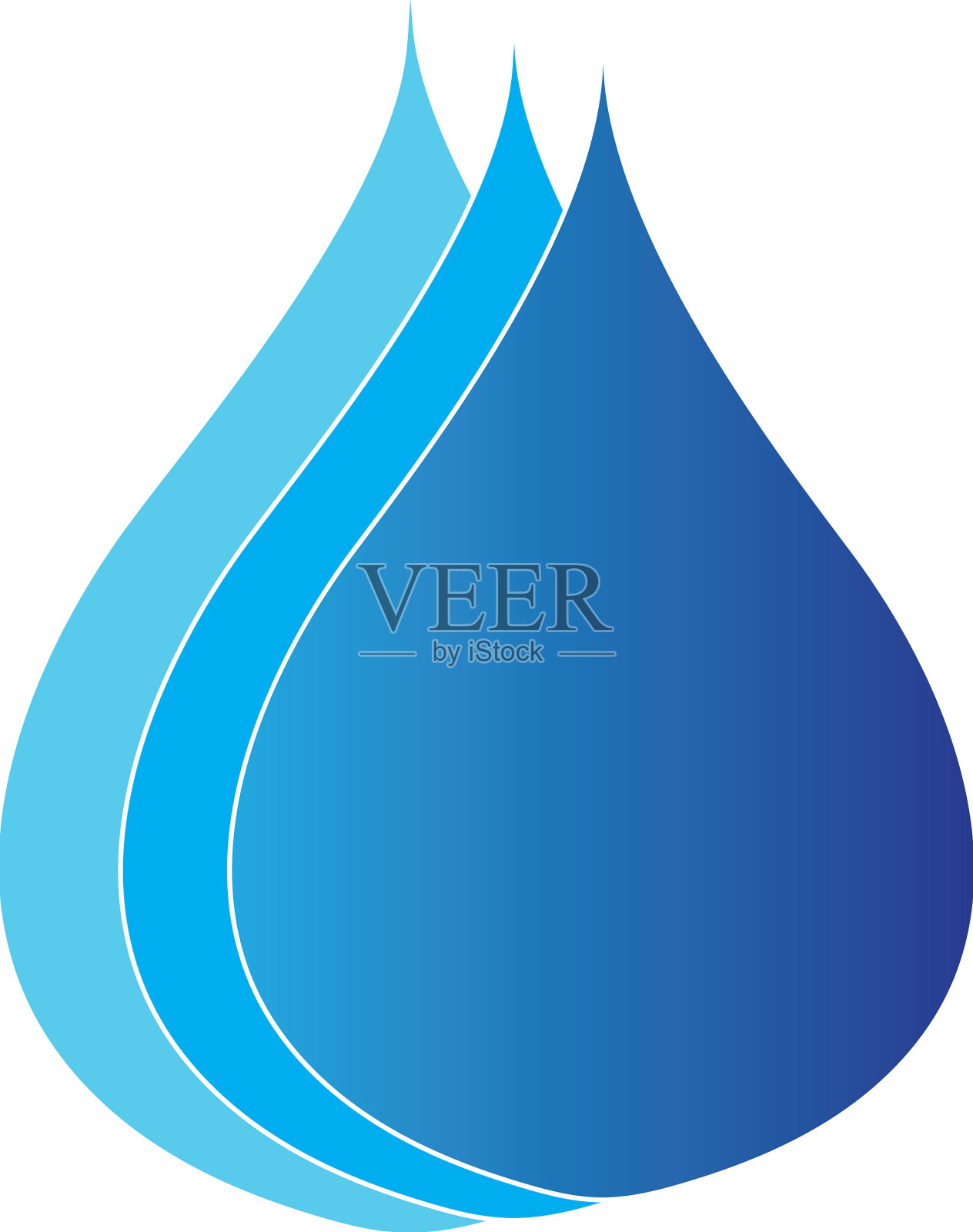 水滴标志模板插画图片素材