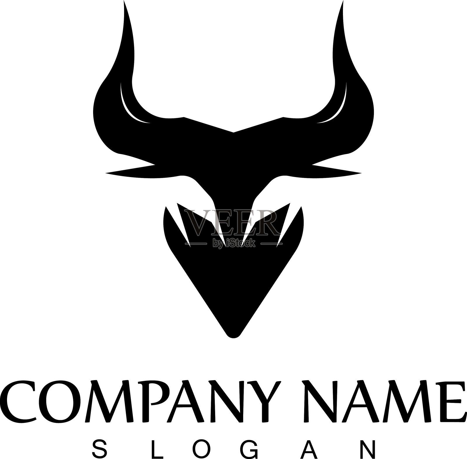 牛角标志和符号模板图标应用程序插画图片素材