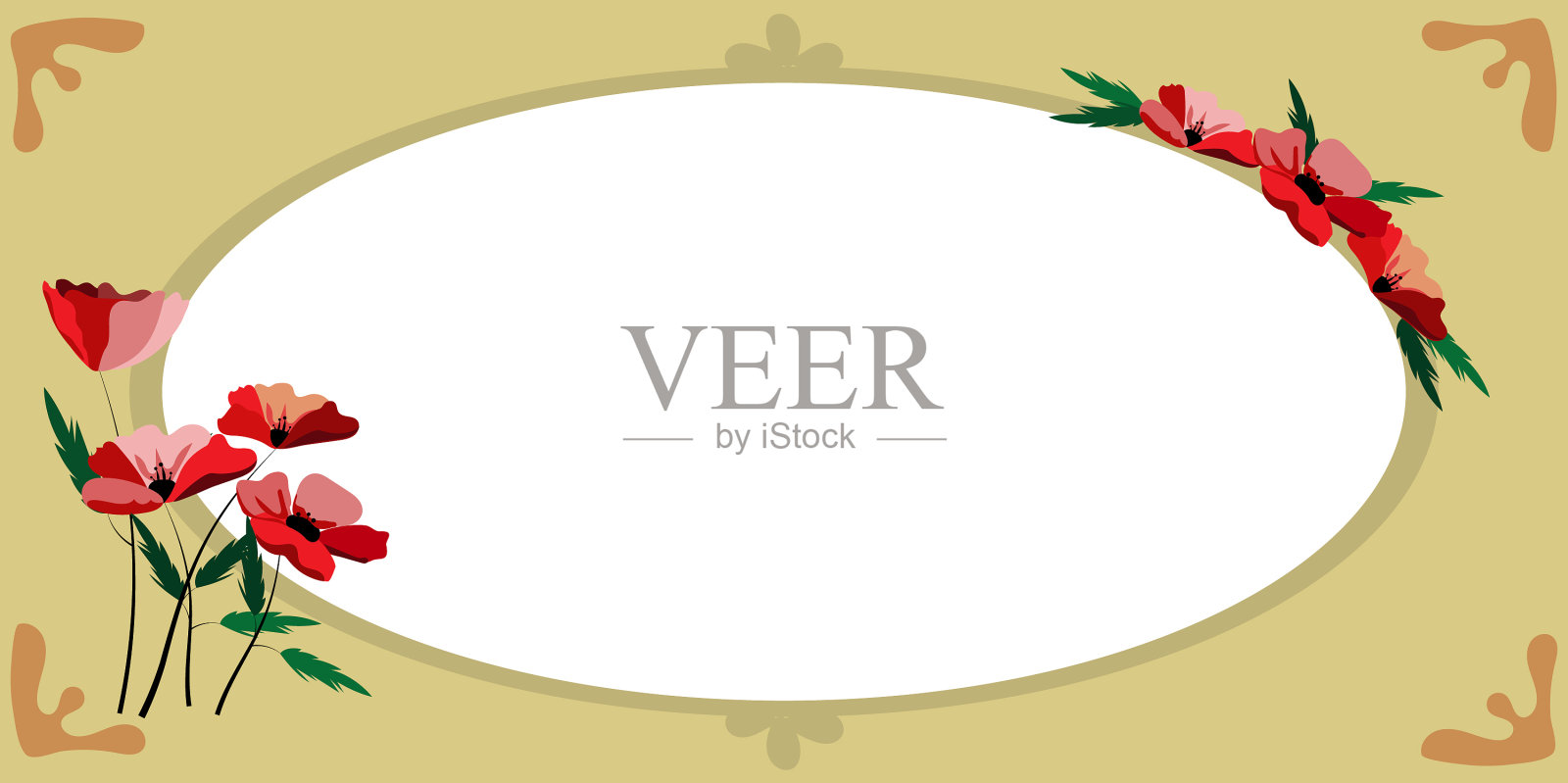 空白框架装饰抽象现代化插画图片素材