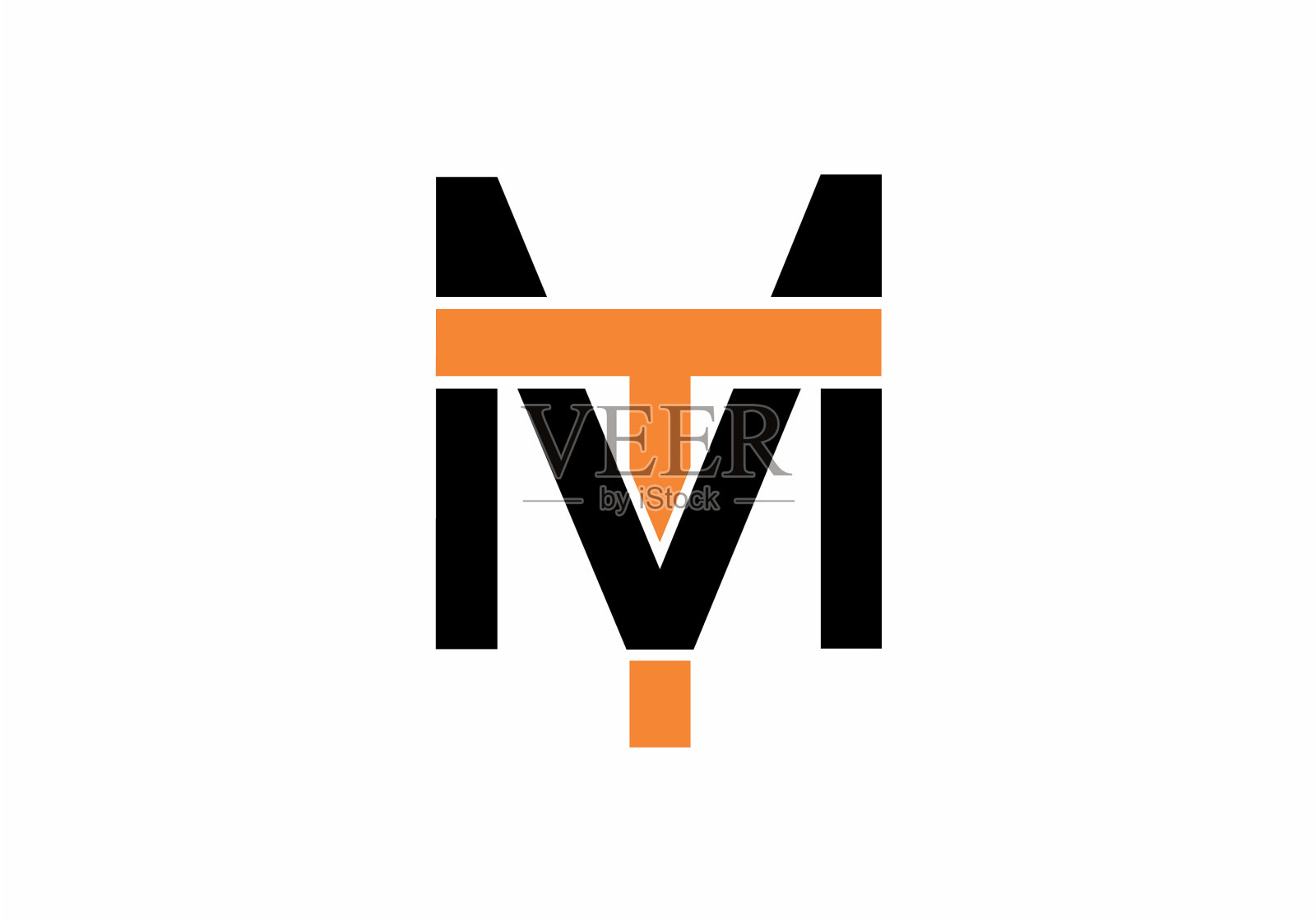 Mt或tm首字母插画图片素材