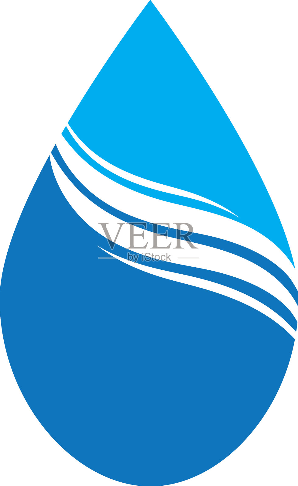 水滴标志模板插画图片素材