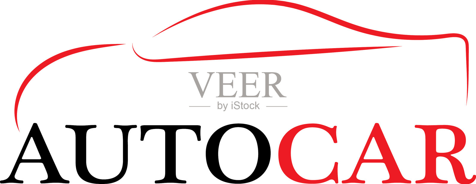 汽车轮廓标志模板图标插画图片素材