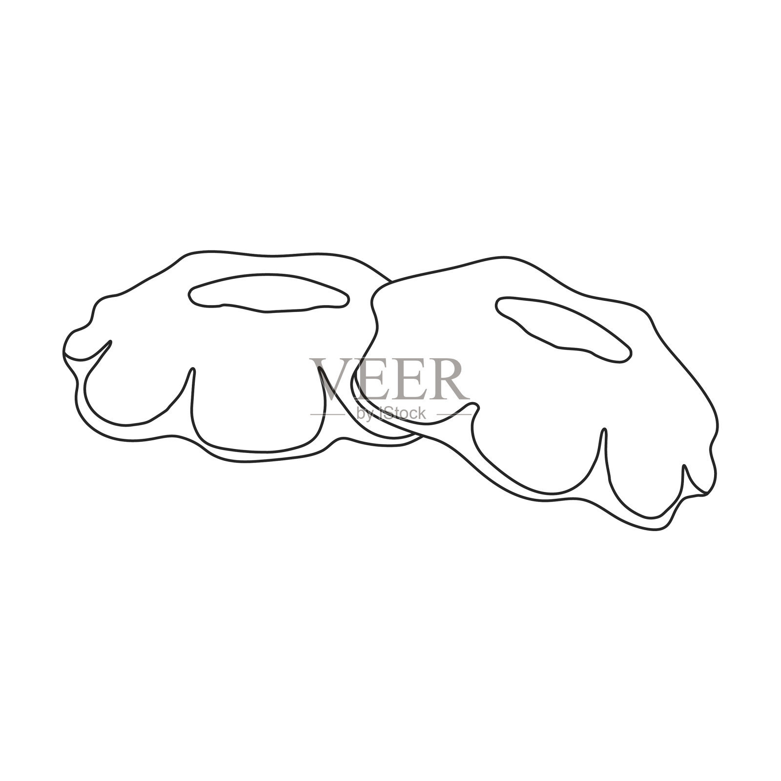 cookie图标轮廓图标隔离插画图片素材