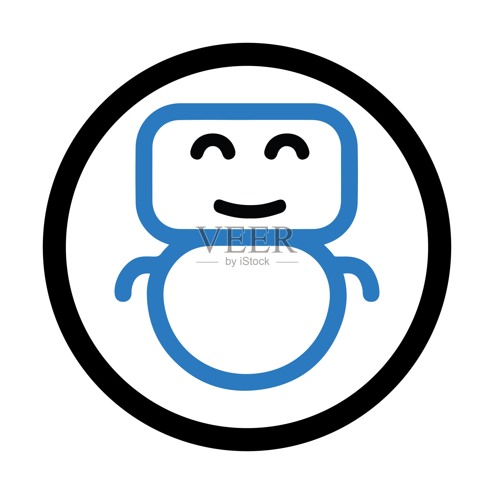 机器人顾问或外星人图标插画图片素材