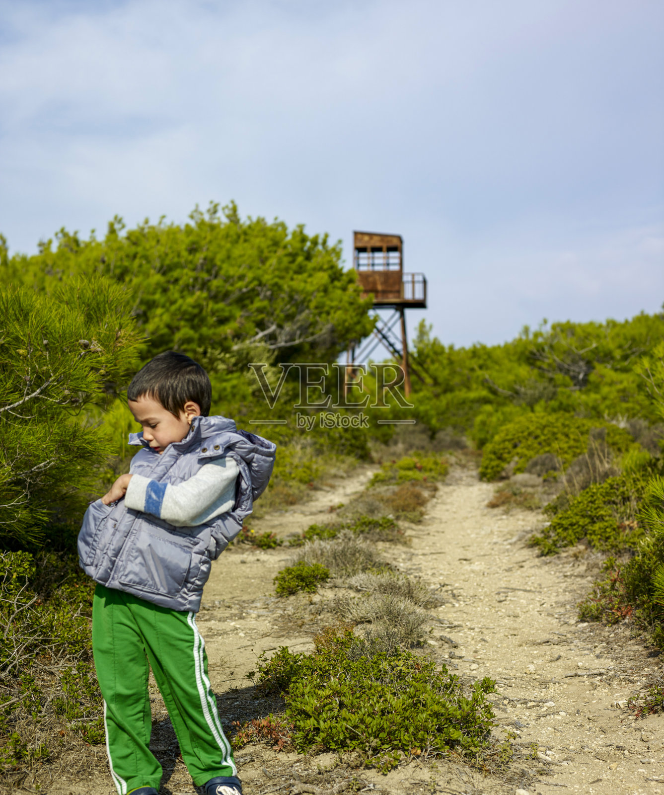 有趣的男孩肖像照片摄影图片