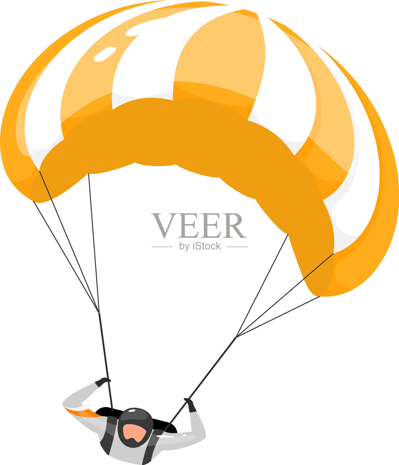 高空跳伞体验极致设计元素图片