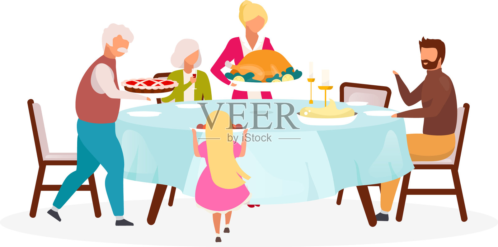 感恩节平秋假日庆祝活动设计元素图片